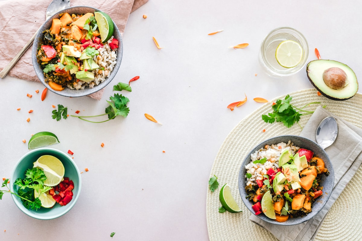Properly prepared digestive-friendly meal with fresh ingredients